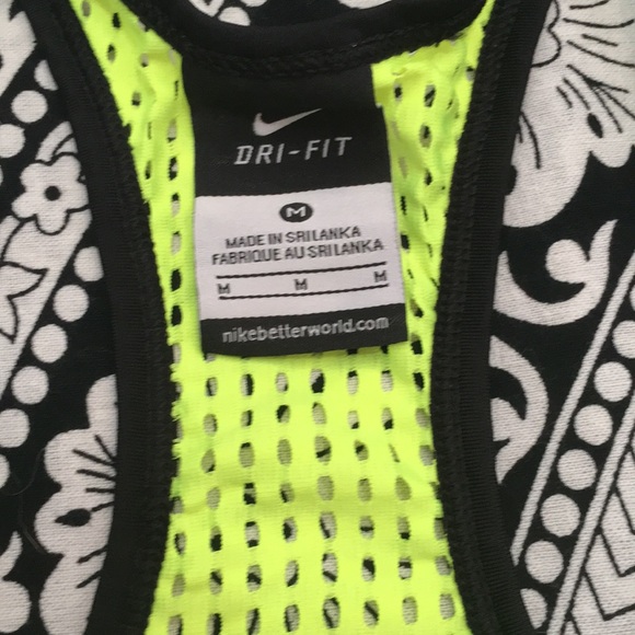 Neon Nike Mesh Dri-Fit Tee - Picture 4 of 4
